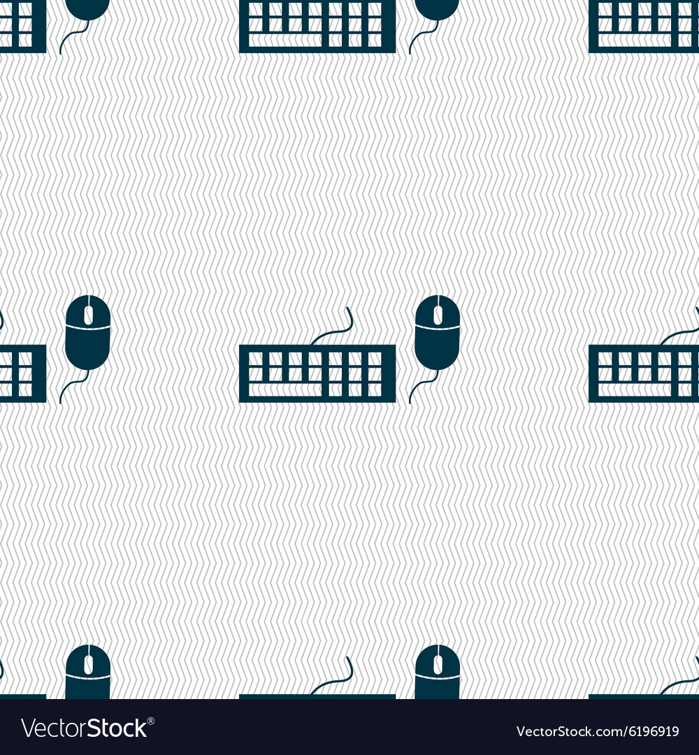 Computer keyboard and mouse icon seamless abstract