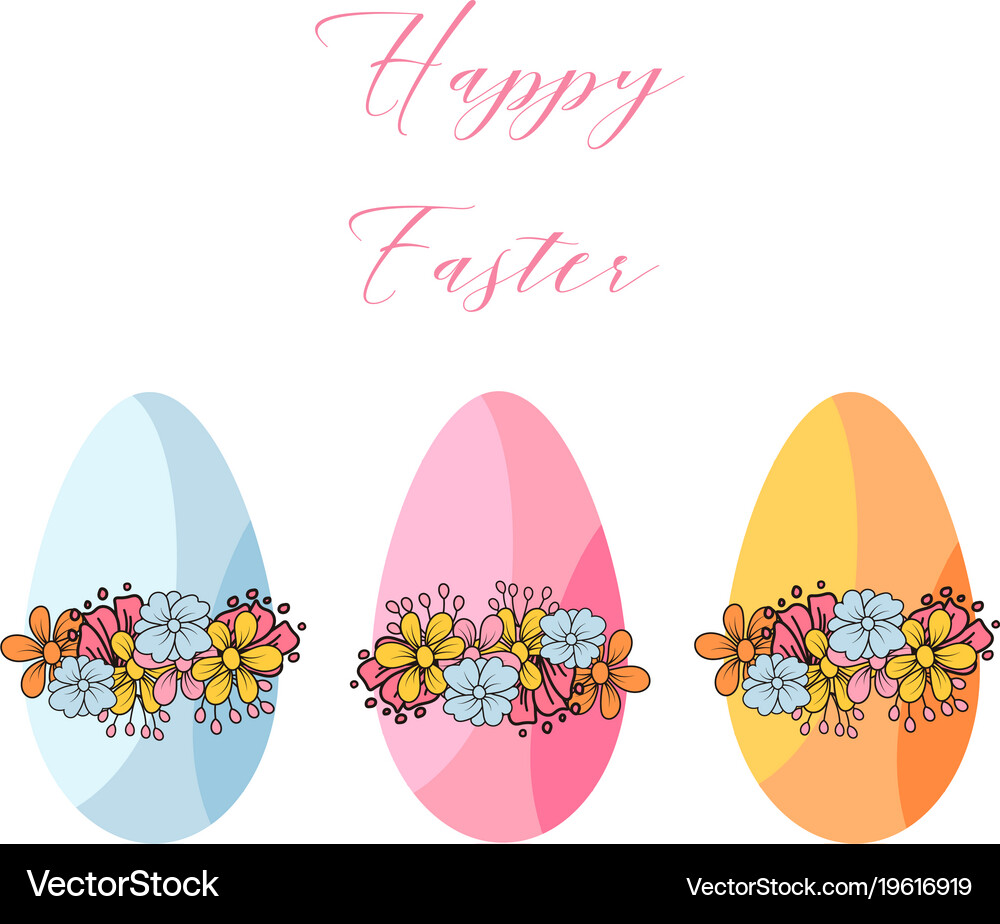 Easter eggs icons Royalty Free Vector Image - VectorStock