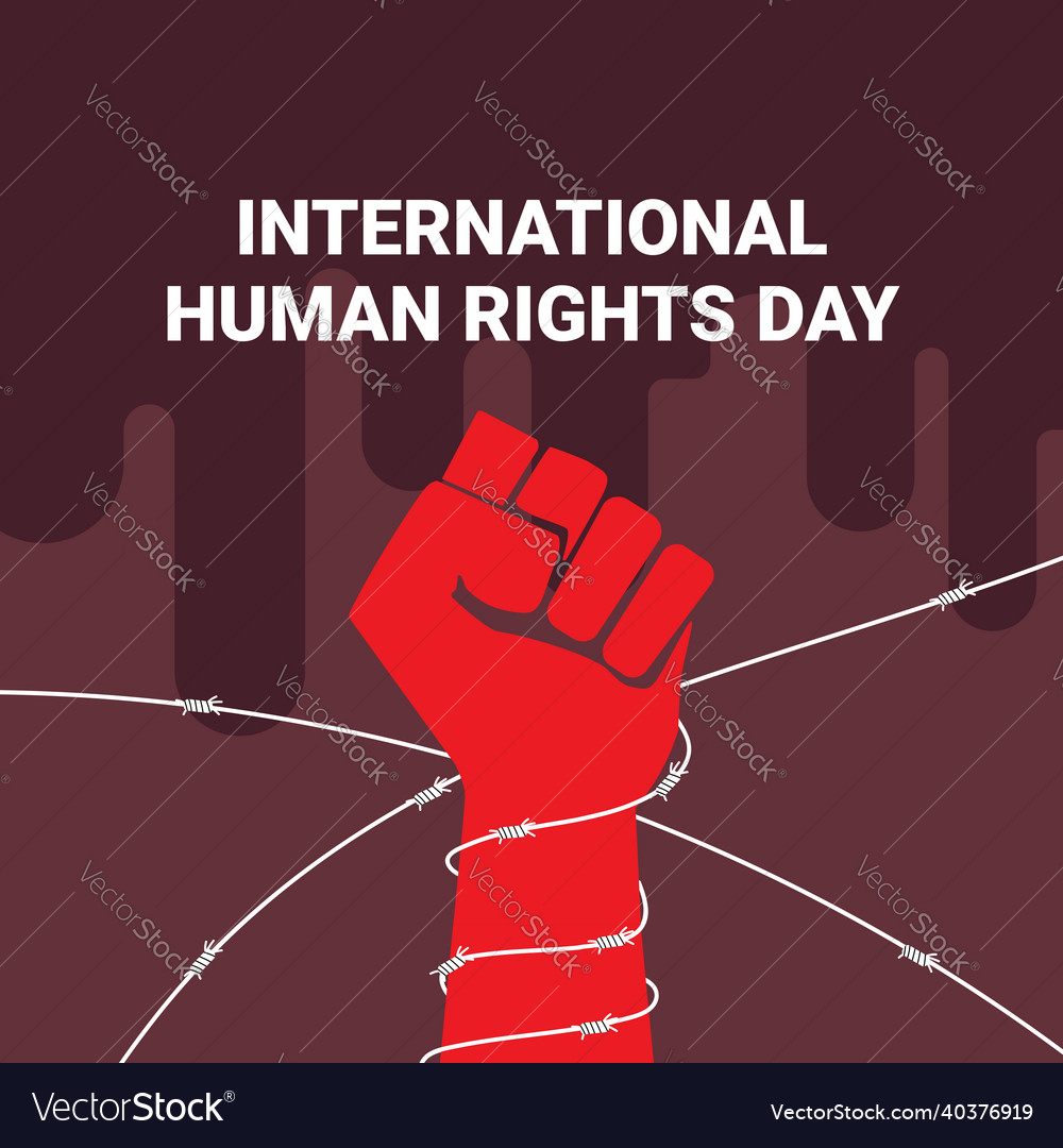 Human rights day december 10 holiday concept Vector Image