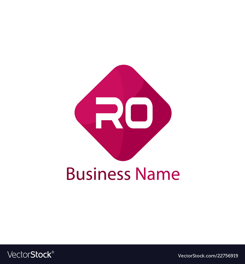 Initial Letter Ro Logo Template Design Royalty Free Vector 5771