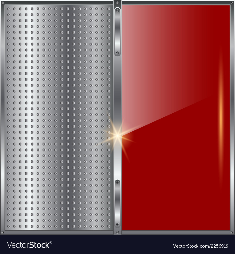 Metallic Red Reflection Background