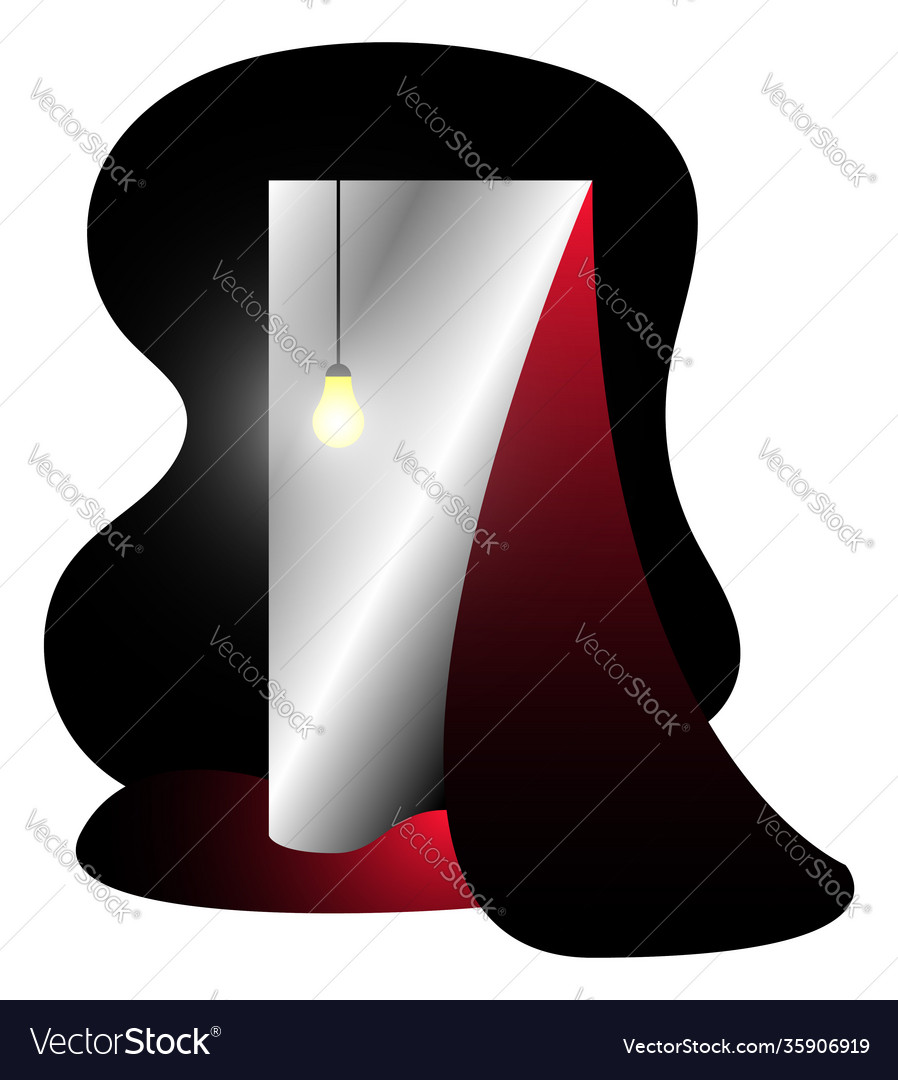 Mirror in gradient style digital art