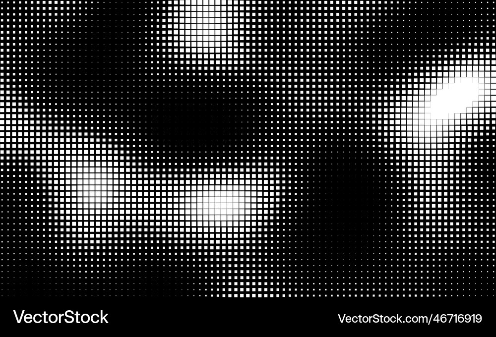 Monochrome gradient halftone dots background Vector Image
