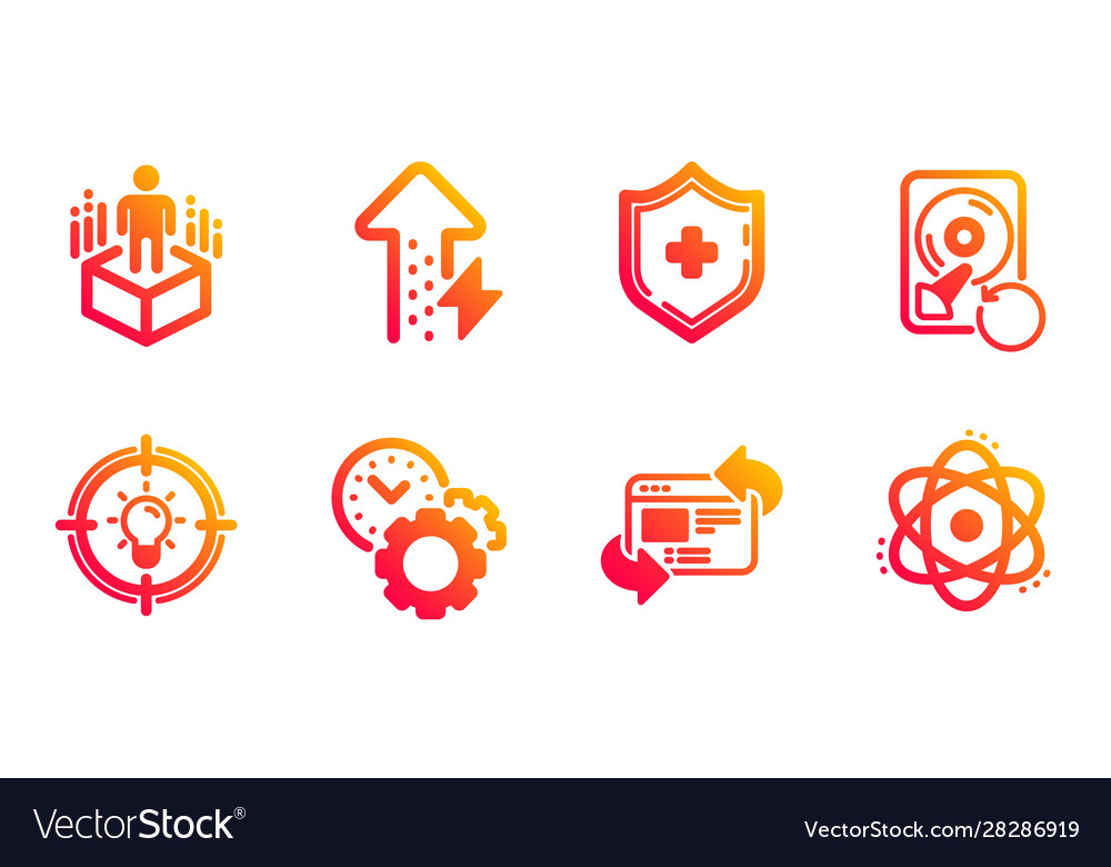 Refresh website augmented reality and time vector image Refresh website augmented reality and time