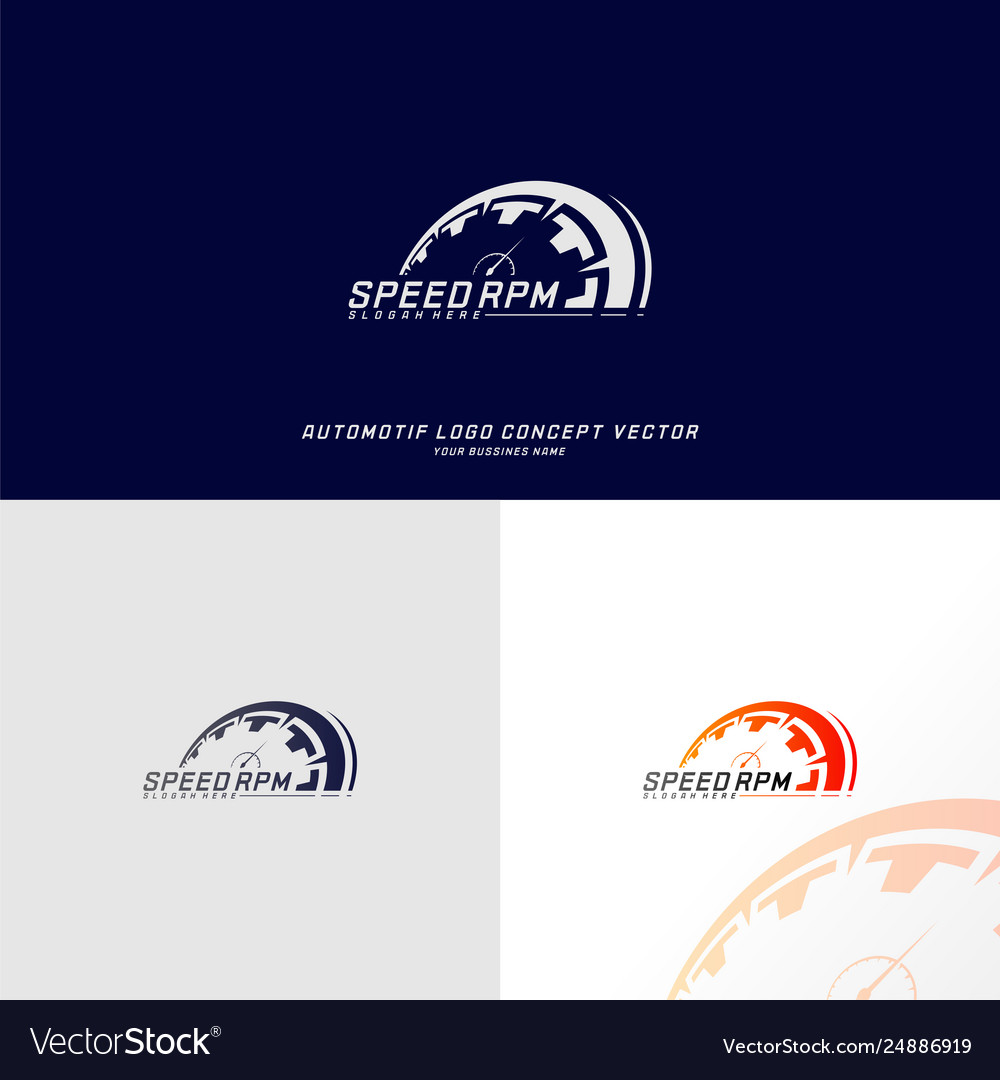 Speed logo design fast speedometer