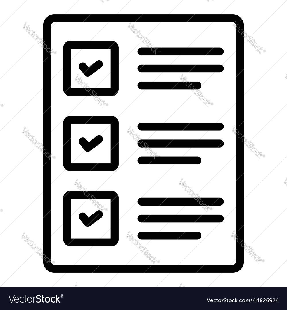 Checklist icon user interface as a simple sign