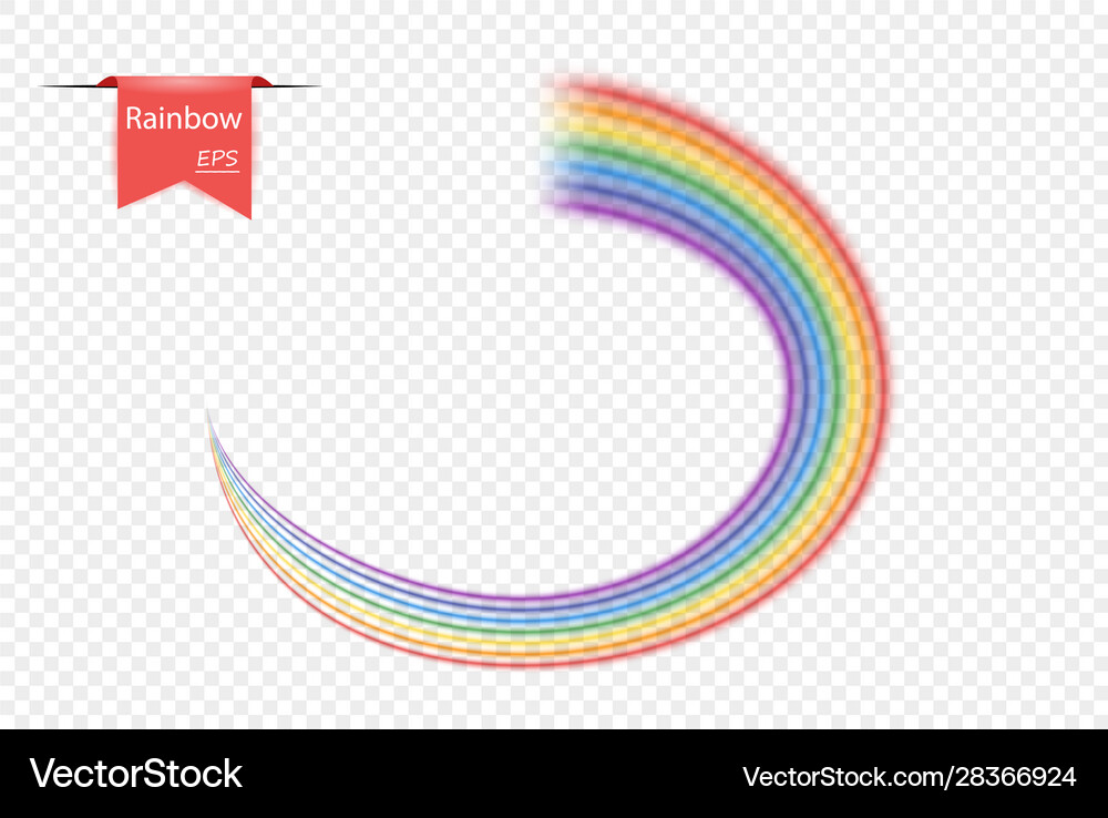 Creative abstract cute rainbow Royalty Free Vector Image