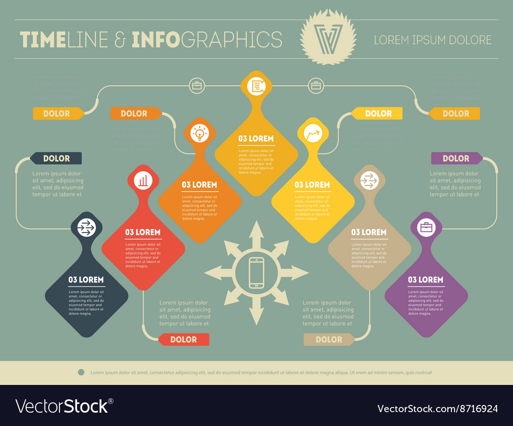 Infographic with design elements presentation