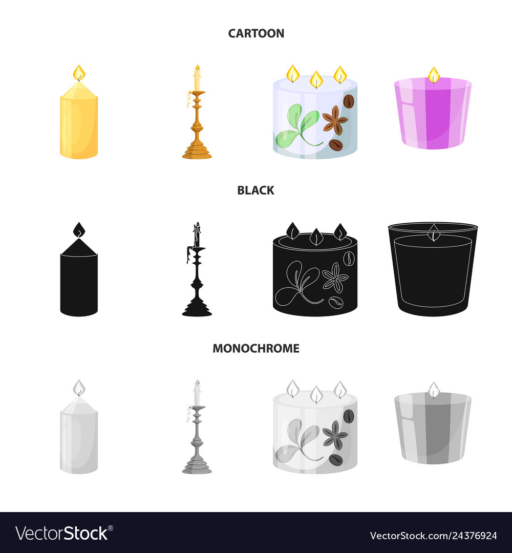 Isolated object of relaxation and flame symbol vector image Isolated object of relaxation and flame symbol