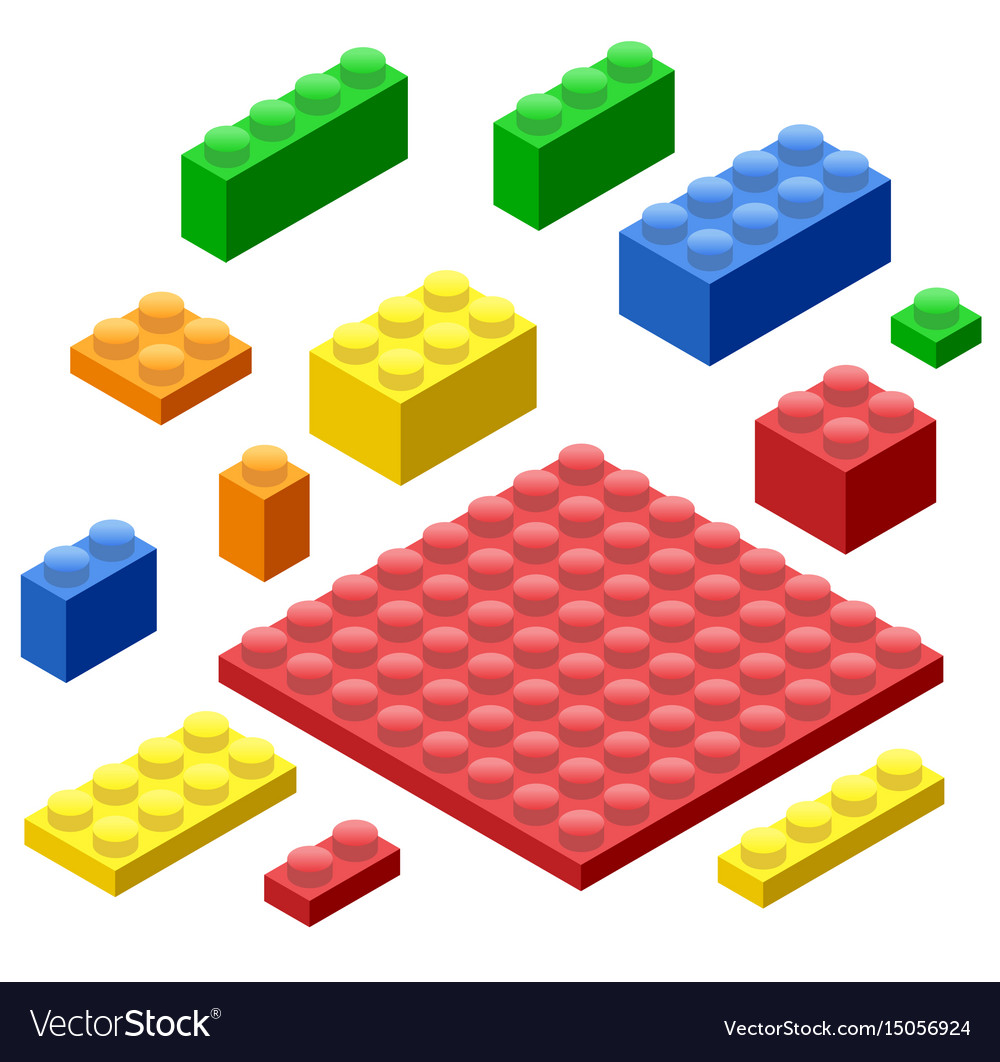 Isometric Building Blocks Set