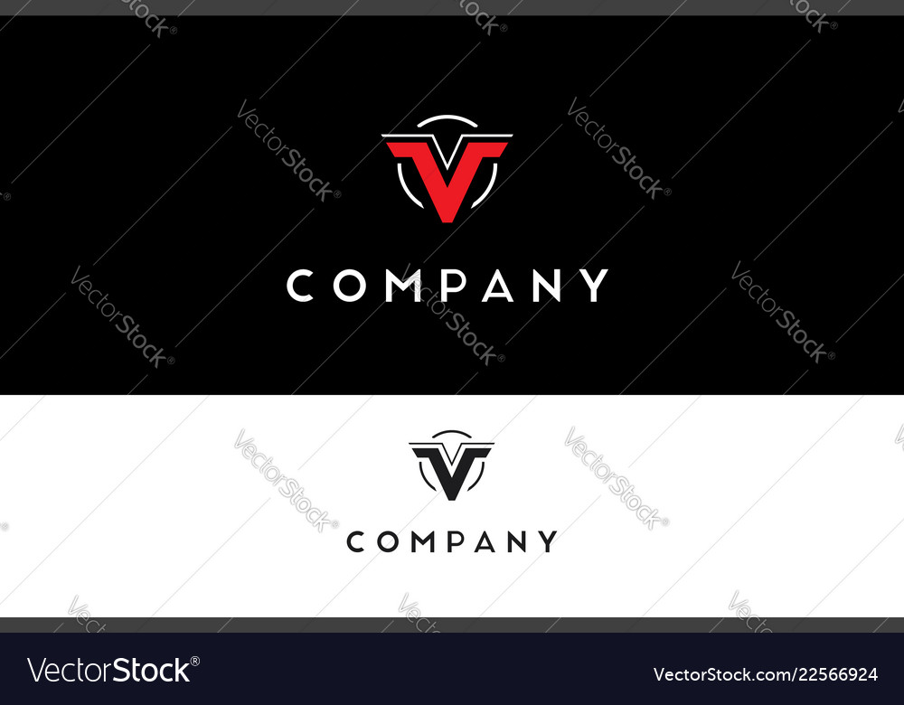 Letter v logo Royalty Free Vector Image - VectorStock