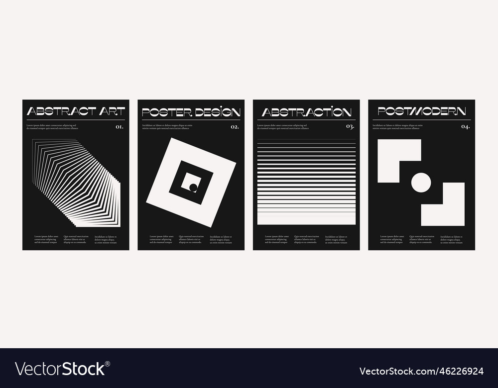 Minimal geometric posters modern simple geometry