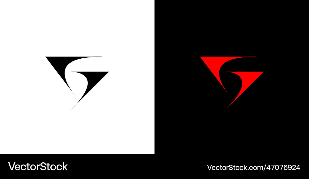 Modern And Unique Letter G Initials Logo Design Vector Image