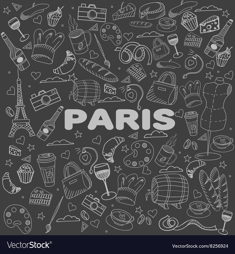 Paris line art design