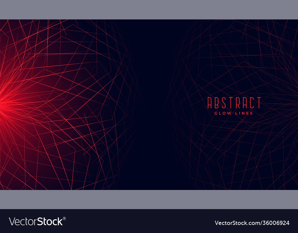 Red abstract geometric lines glowing background