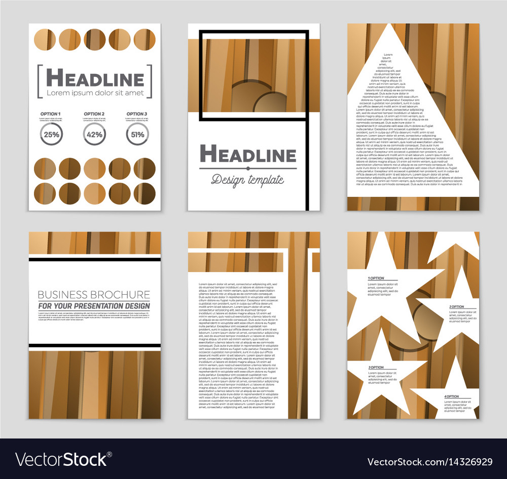 Abstract layout background set for art