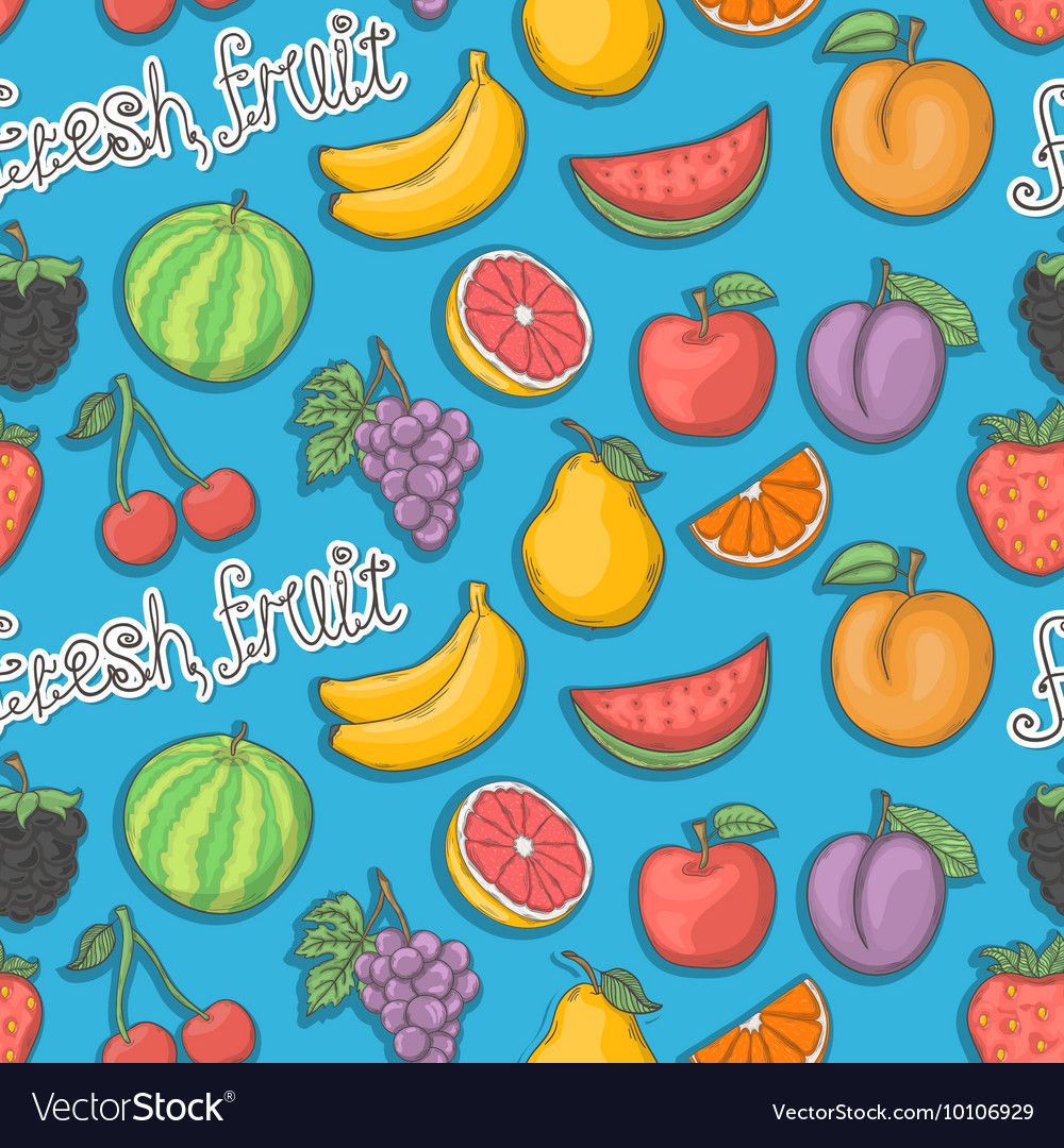 Bunte frische Fruchtmuster