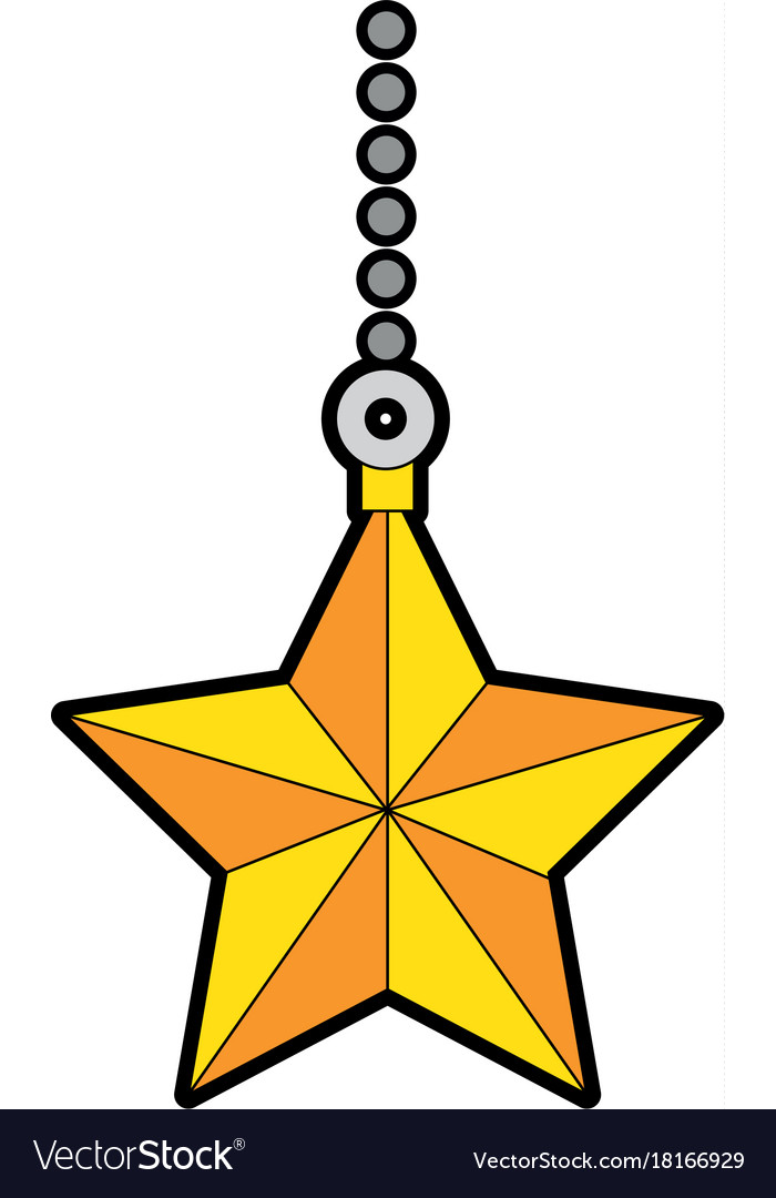 Decorative star isolated icon