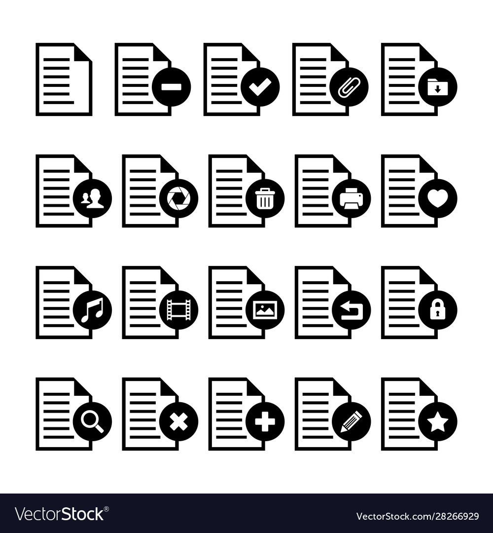 Document icon vector image Document icon