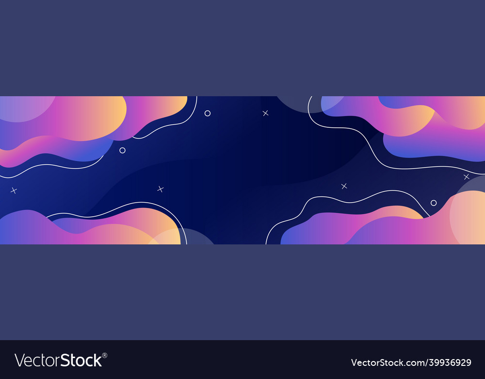 Gradient color panoramic background design