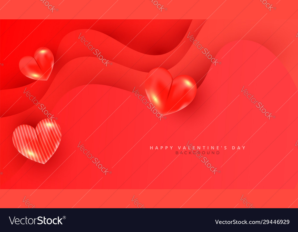Minimal composition with a red heart vector image Minimal composition with a red heart