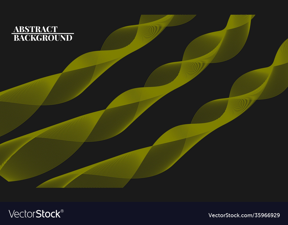 Modern abstract background with wavy lines vector image Modern abstract background with wavy lines