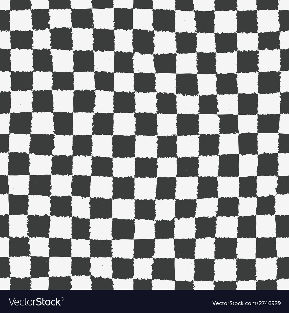 Seamless pattern with checkered geometric texture