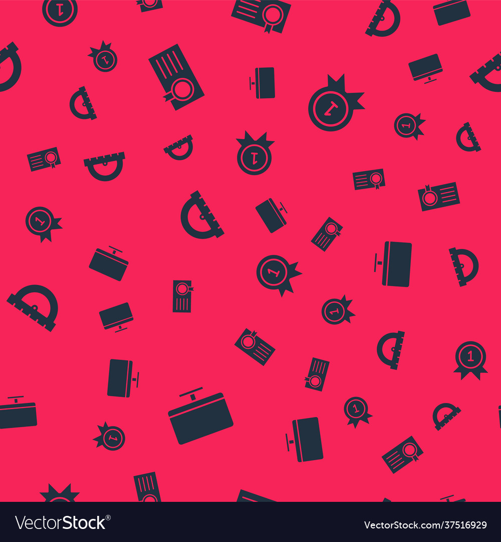 Set computer monitor screen certificate template vector image Set computer monitor screen certificate template
