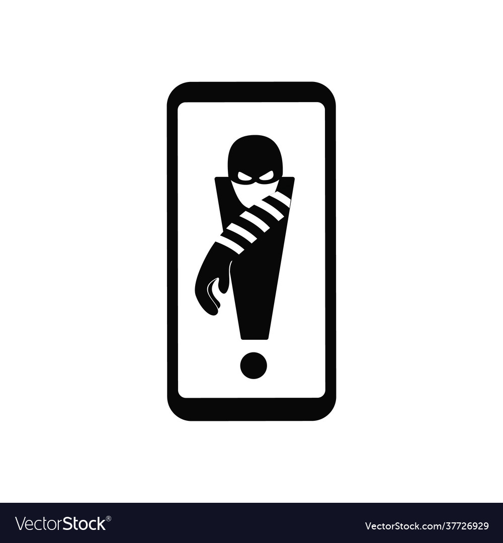Spam call to your smartphone hacker attack vector image Spam call to your smartphone hacker attack
