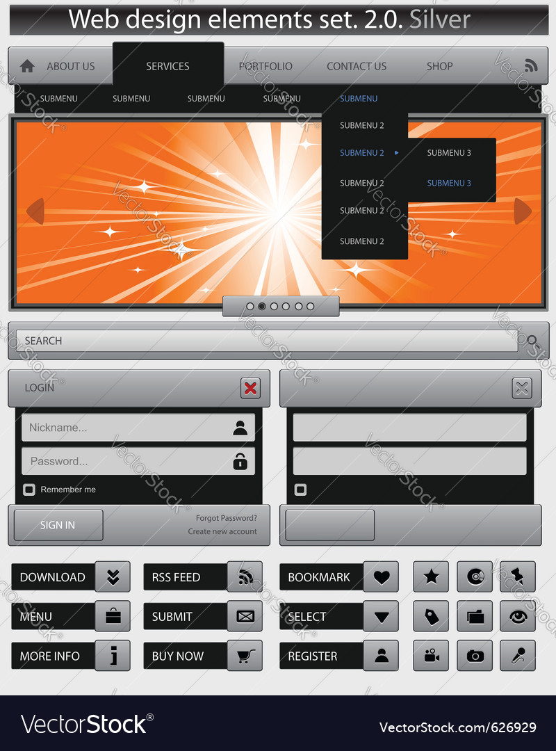 Web Elements & Icons Set