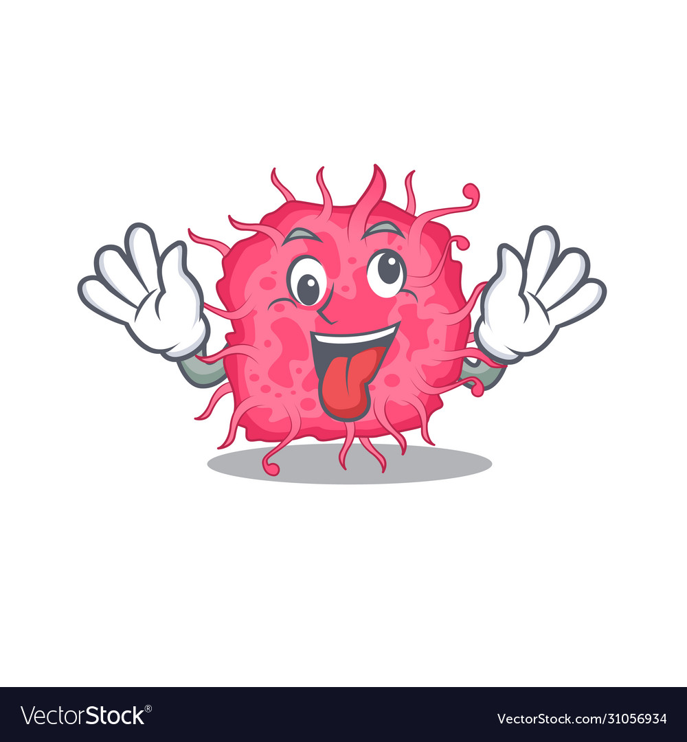 A cartoon design pathogenic bacteria having