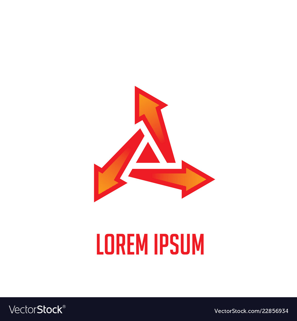 Abstract Arrow & Triangle Logo