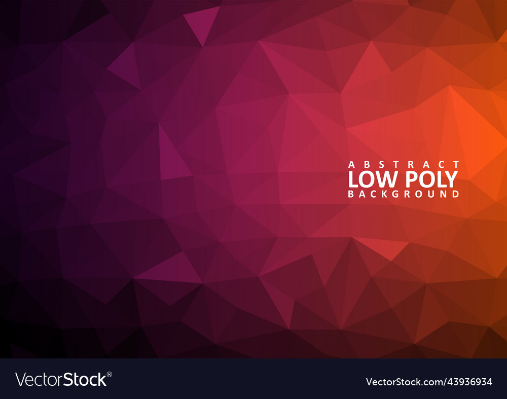 Abstract low poly background with triangle shapes vector image Abstract low poly background with triangle shapes