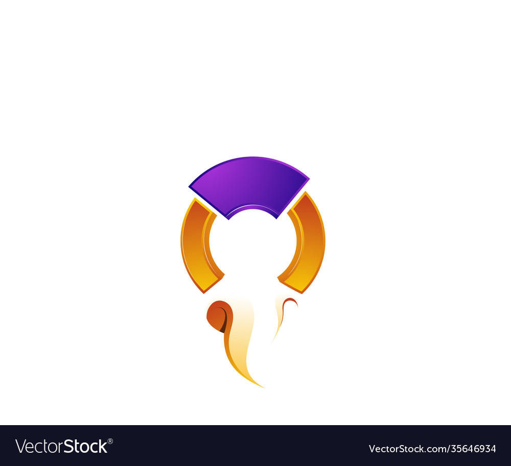 Fire circle logo design template Royalty Free Vector Image