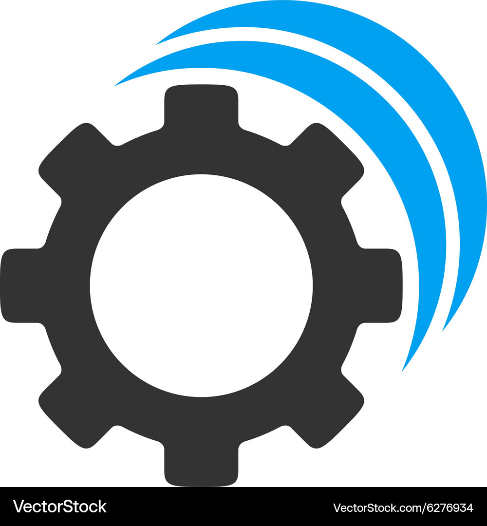 Gears flat icon Royalty Free Vector Image - VectorStock