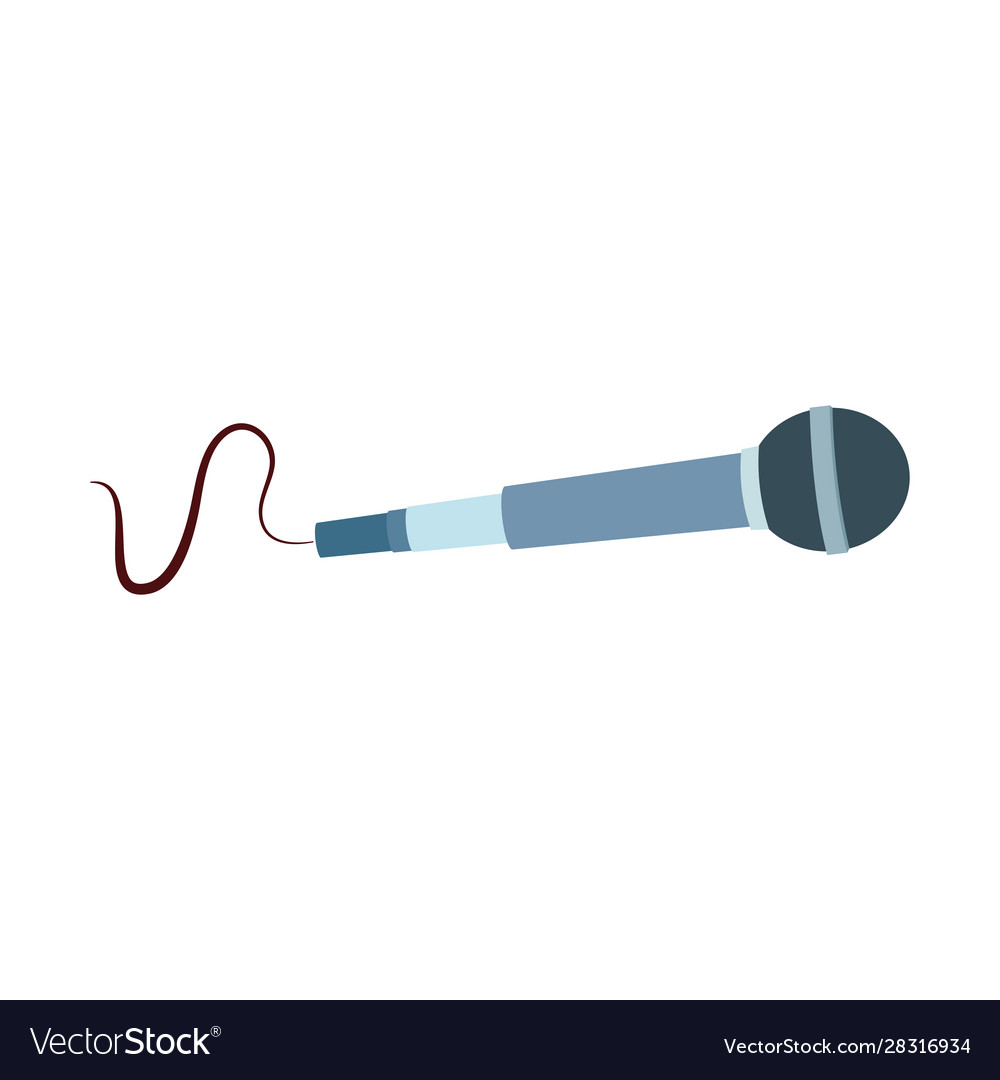 Microphone with cord icon