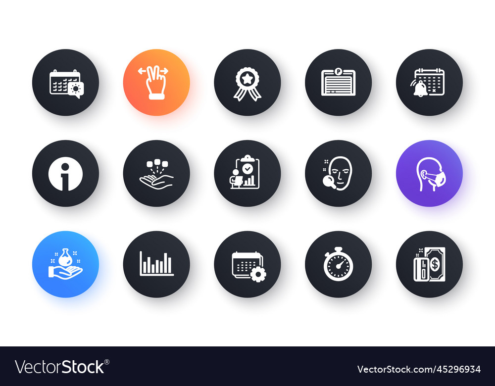 Minimal set of face search timer and info flat