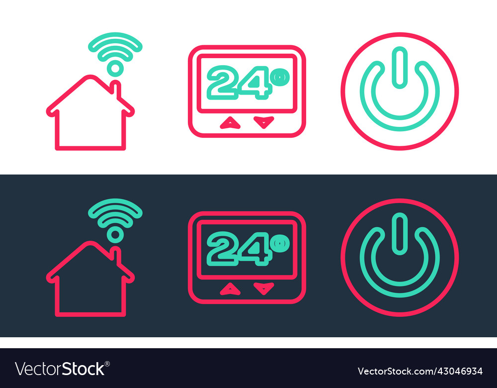 Set line power button smart home with wi-fi