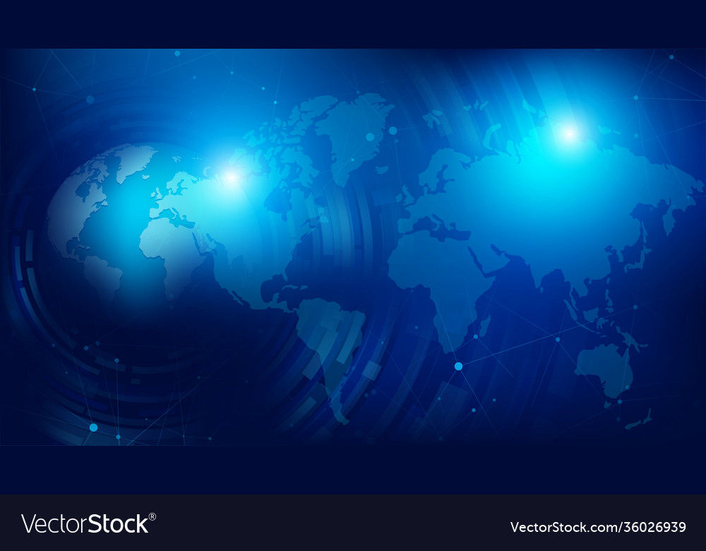Abstract background 3d globe sphere and dotted