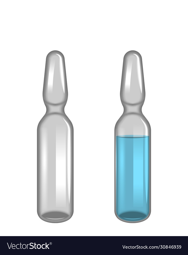 Ampoules ampoule medical glass bottles photo vector image Ampoules ampoule medical glass bottles photo