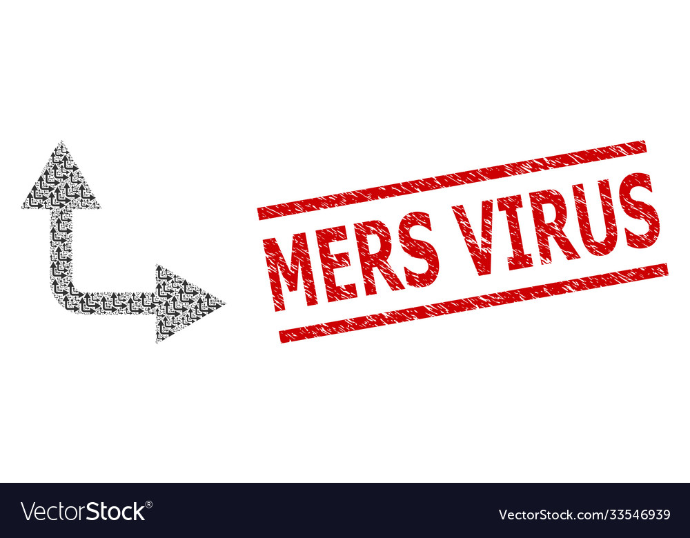 Bifurcation arrow right up recursive composition vector image Bifurcation arrow right up recursive composition