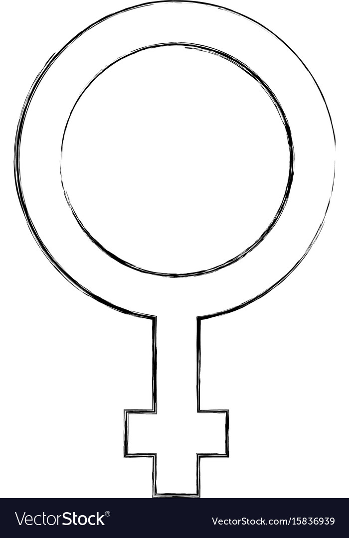 Female symbol isolated icon