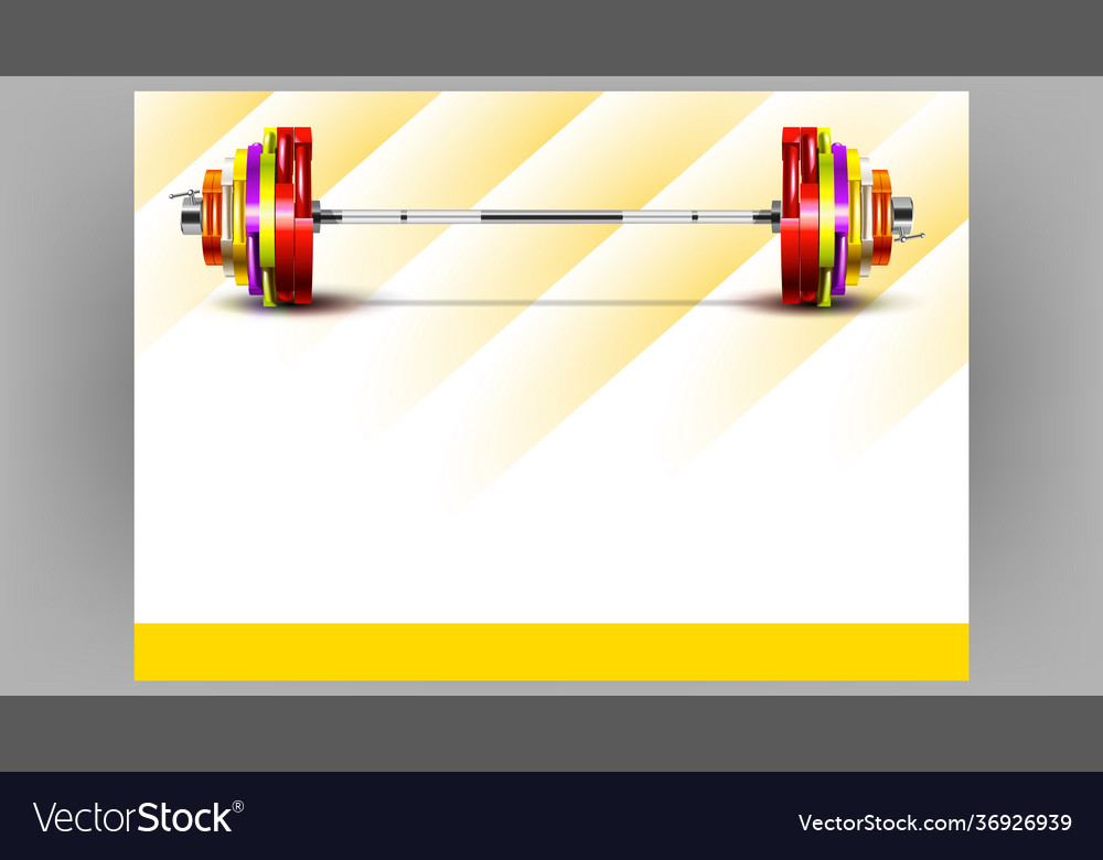 Fitnesscenter sportliche Werbebanner vector image Fitnesscenter sportliche Werbebanner