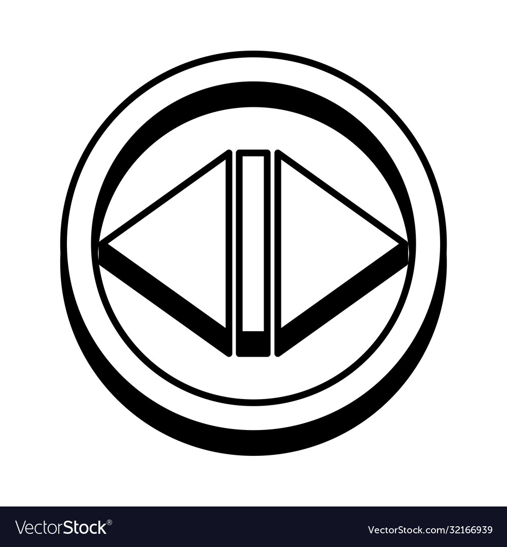 Open Elevator Arrows Icon Line Style Royalty Free Vector