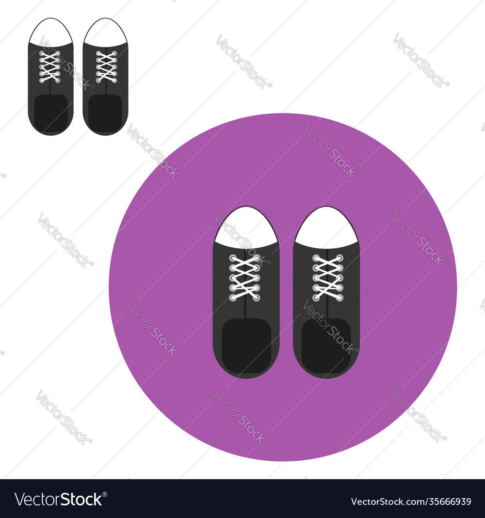 Small shoes on a white background