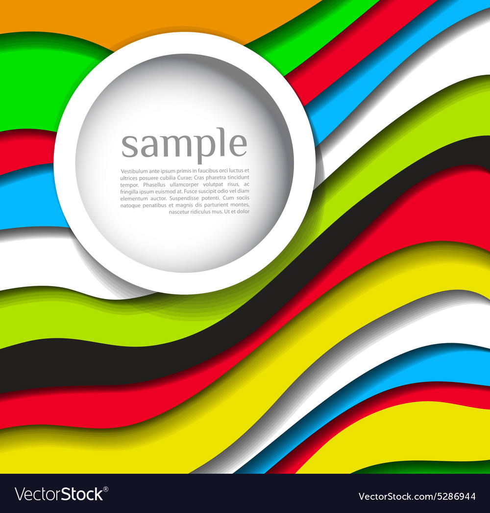 Abstract colorful lines background with bubble