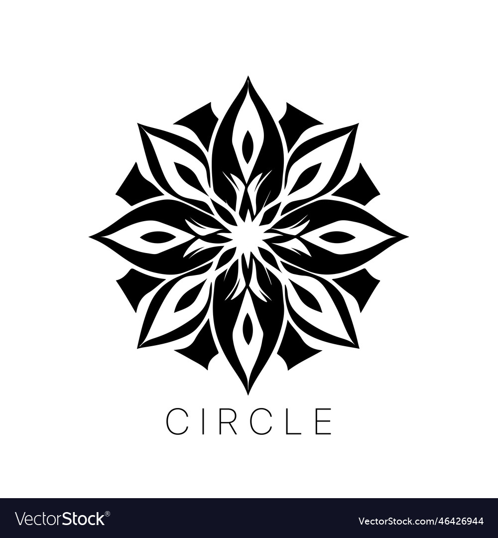 Abstract geometric circle pattern round