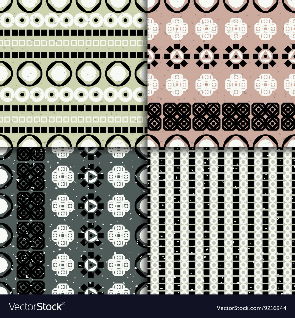Abstract seamless pattern set