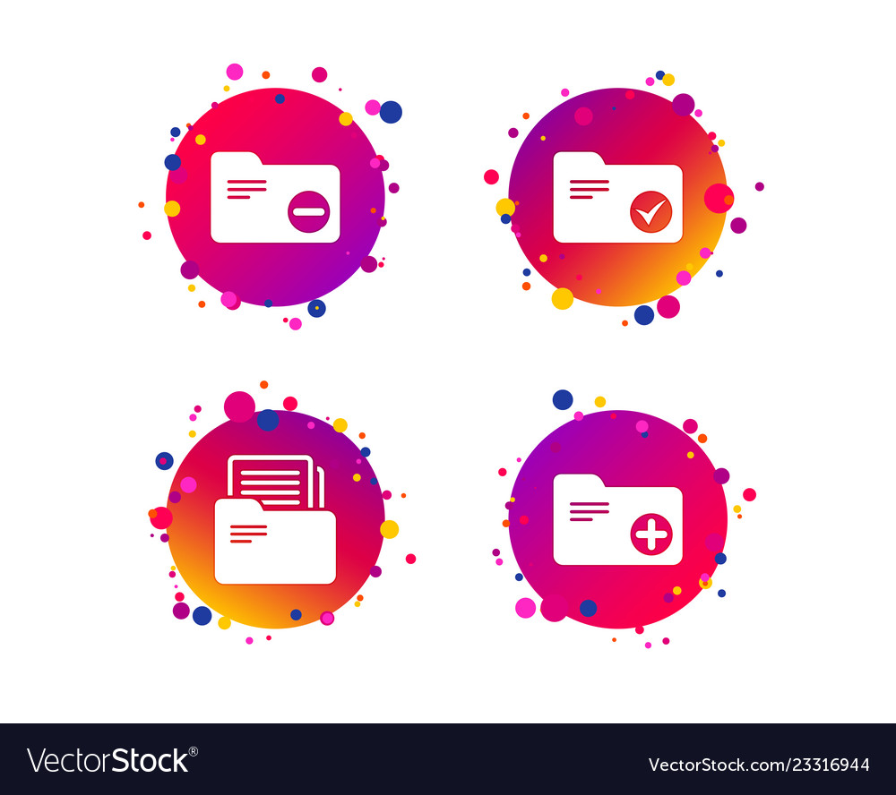 Accounting binders icons add document symbol Vector Image Accounting binders icons add document symbol