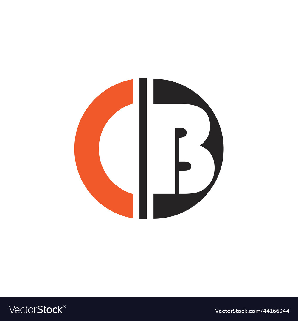 Cb letter logo Royalty Free Vector Image - VectorStock